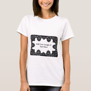 Spitzen Schwarz & Weiß Das MUSEUM Zazzle Geschenke T-Shirt