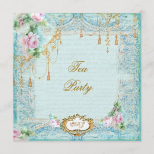 Spitzen Scrolls & Tassels Einladung