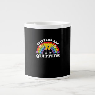 Spitzen sind Quitter unpassend Edgy Adult Hum Jumbo-Tasse