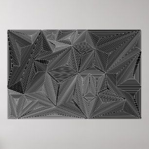 Spitzen und Abflussrinnen Poster