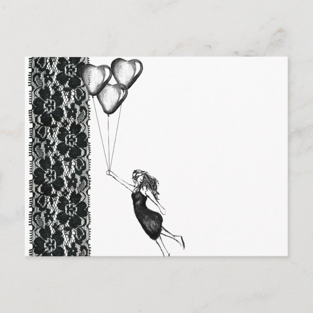 Spitzen und Balloons Postkarte (Vorderseite)