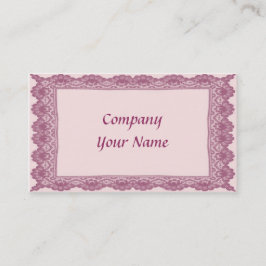 Spitzen und Rose Visitenkarte