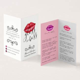Spitzen und Tricks Lipsense Verteiler-Visitenkarte Visitenkarten
