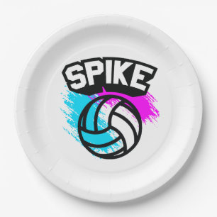 Spitzen-Volleyball Pappteller