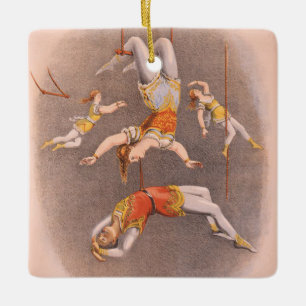 SPITZENakrobat im Haus Keramikornament