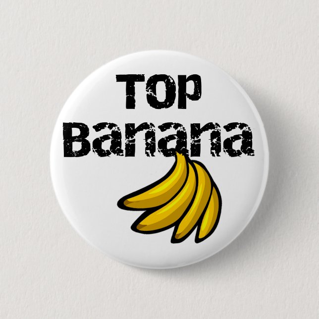 Spitzenbananen-T-Shirts und Geschenke Button (Vorderseite)