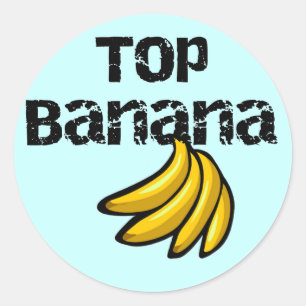 Spitzenbananen-T-Shirts und Geschenke Runder Aufkleber