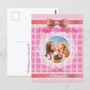 Spitzenband Frohen Muttertag Postkarte