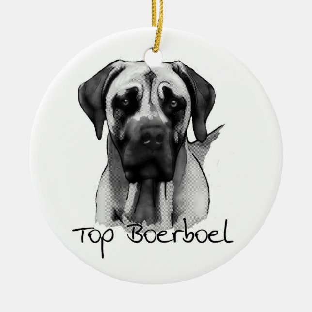 SpitzenBoerboel Verzierung Keramikornament (Vorne)