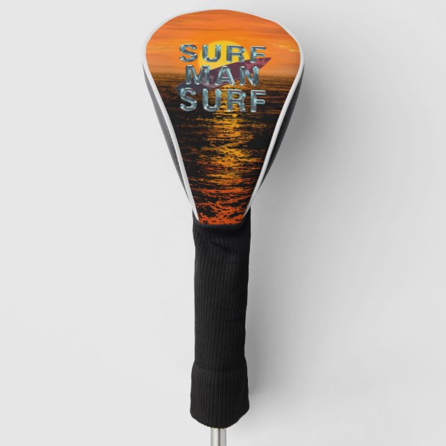 SPITZENbrandungs-Mann-Brandung Golf Headcover (Vorderseite)