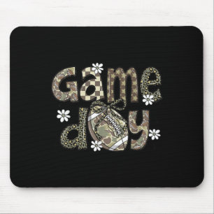 Spitzenfußball Kokette Schleife Tarnung Kariert Ga Mousepad