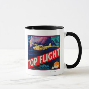 Spitzengruppe orange LabelTustin, CA Tasse