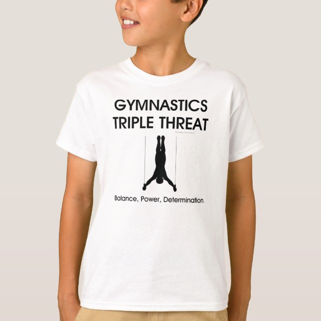SPITZENgymnastik-Dreiergruppen-Drohung (Männer) T-Shirt (Vorderseite)
