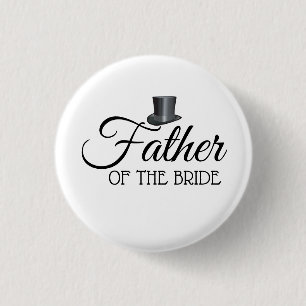 Spitzenhut-Vater der Braut-Knopf-Abzeichen Button