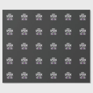 Spitzenmäßiges Halloween-Design für Mütter_1 Geschenkpapier