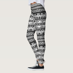 Spitzenmuster Leggings