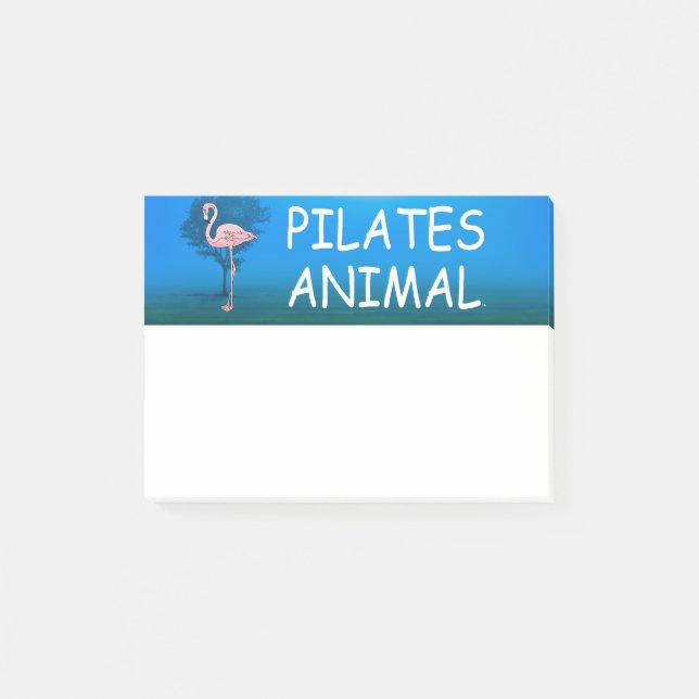 SPITZENPilates Tier Post-it Klebezettel (Vorderseite)