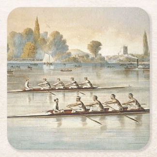 SPITZENrudersport Rechteckiger Pappuntersetzer