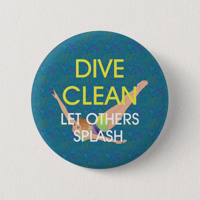 SPITZENtauchen sauber Button (Vorderseite)