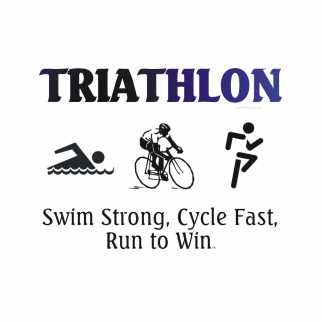 SPITZENTriathlon Freistehende Fotoskulptur (Vorne)