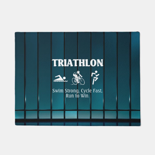 SPITZENTriathlon Fußmatte (Vorderseite)
