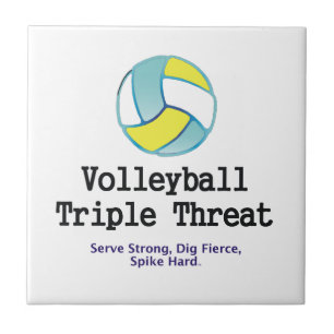 SPITZENVolleyball-Dreiergruppen-Drohung Fliese