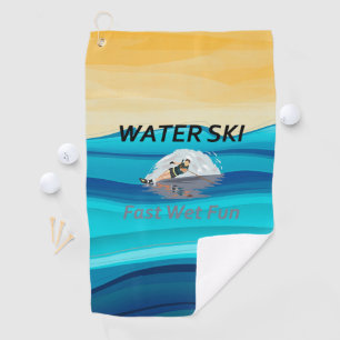 SPITZENwasser-Ski Golfhandtuch