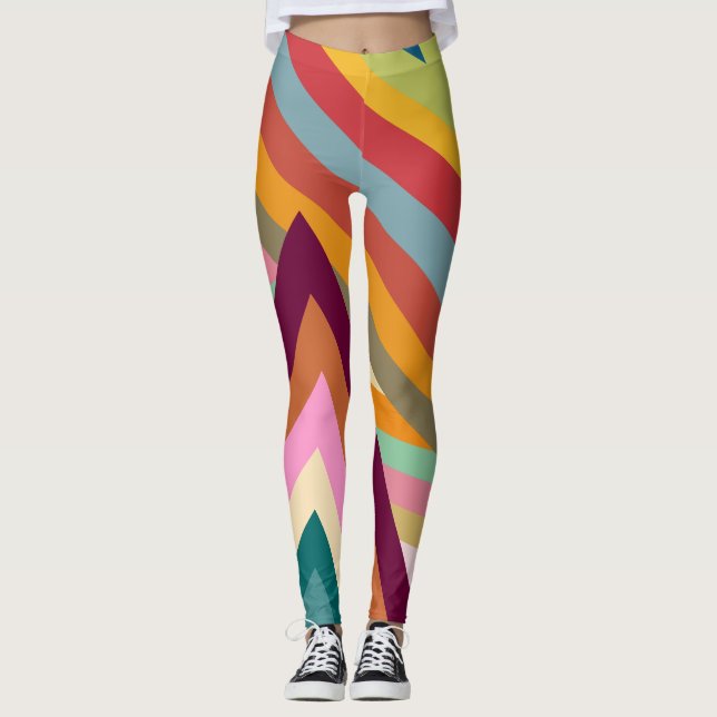 Spitzenwerte der 70er Jahre Leggings (Vorderseite)