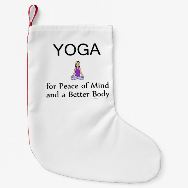SPITZENyoga-Slogan Kleiner Weihnachtsstrumpf (Vorderseite)