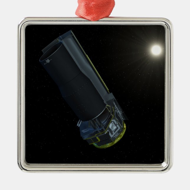 Spitzer bei sichtbarem Licht Silbernes Ornament (Vorne)