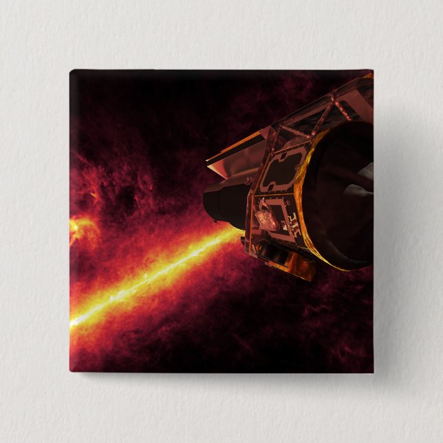 Spitzer gegen den Infrarothimmel gesehen Button (Vorderseite)