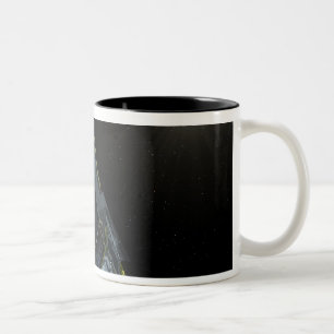 Spitzer gesehen im sichtbaren Licht Zweifarbige Tasse