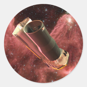 Spitzer Space Telescope Jubiläum Runder Aufkleber