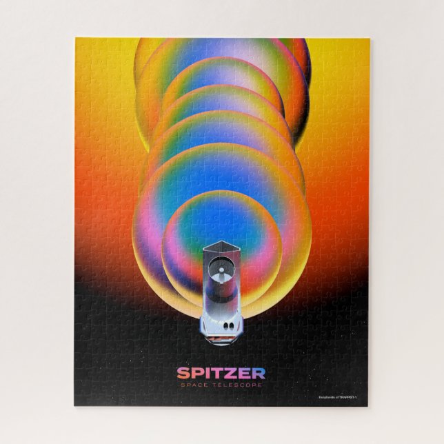 Spitzer Space Telescope Poster. (Vertikal)