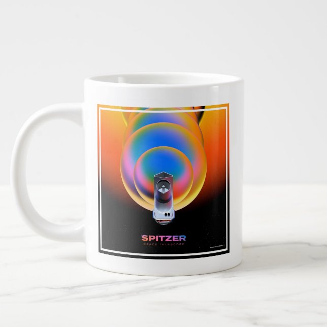 Spitzer Space Telescope Poster. Jumbo-Tasse (Links)