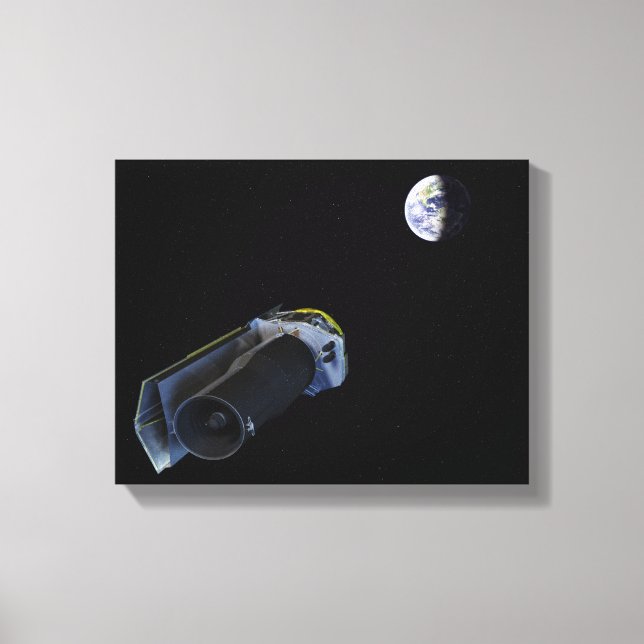 Spitzer zeigt seine Hochverstärkantenne Leinwanddruck (Vorderseite)