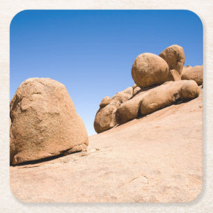 Spitzkoppe Rechteckiger Pappuntersetzer