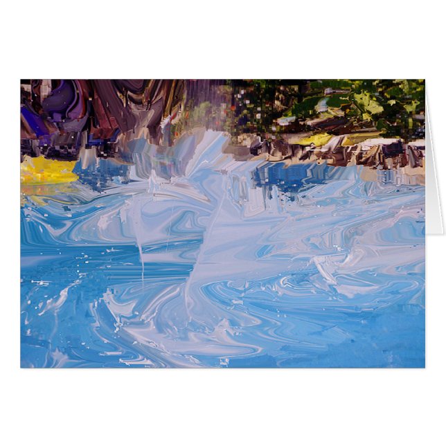Splash 4 Grußkarte (Vorderseite (Horizontal))