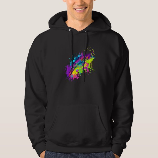 Splash Art Fish Hoodie (Vorderseite)