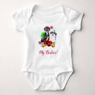Splash Art Niedlich Shih Tzu Dog Baby Bodysuit Strampler
