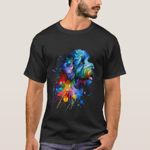 Splash Art Spanischer Wasserhund T-Shirt