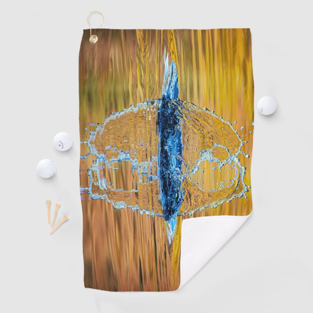 Splash auf einen Fall Abend Golfhandtuch (Insitu)