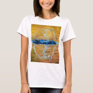 Splash auf einen Fall Abend T-Shirt