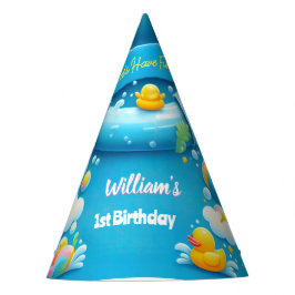 Splash Bubbles Summer Duck Foam 1. Geburtstag Partyhütchen