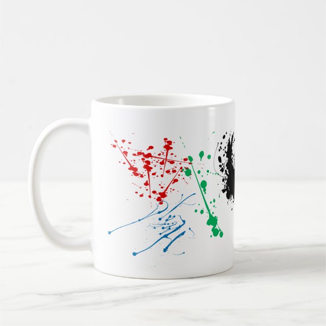Splash einfach eine Farbe auf eine Tasse (Links)