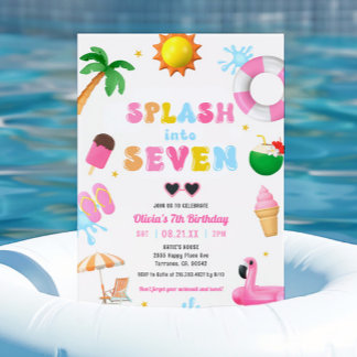 Splash in Seven Pool Party Giro del Malcantone Einladung