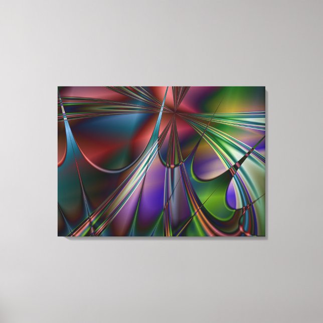 Splash Lattice Stretched Canvas Print Leinwanddruck (Vorderseite)