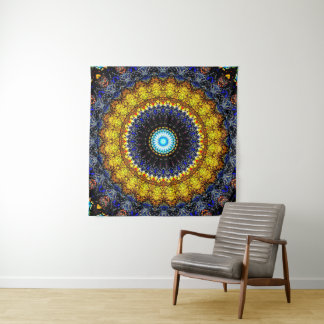 Splash-Mandala Wandteppich