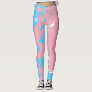 Splash of Color   Transgender Pride  Leggings