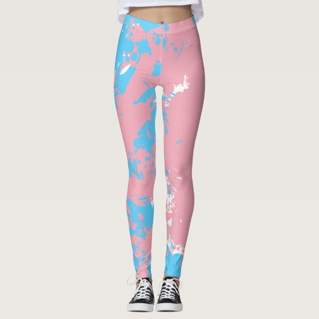 Splash of Color | Transgender Pride  Leggings (Vorderseite)